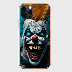 Чехол для iPhone 12 Pro Max Бешенный клоун, цвет: 3D-светло-розовый