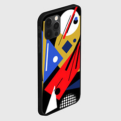 Чехол для iPhone 12 Pro Max Абстракция в стиле супрематизм, цвет: 3D-черный — фото 2