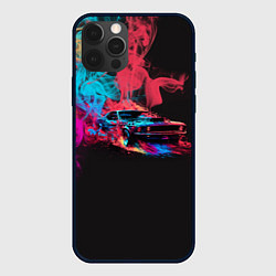 Чехол для iPhone 12 Pro Max Ford Mustang, цвет: 3D-черный