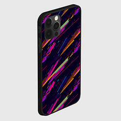 Чехол для iPhone 12 Pro Max Глитч полосы, цвет: 3D-черный — фото 2