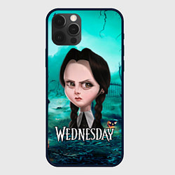 Чехол для iPhone 12 Pro Max Семейка Аддамс фан-арт, цвет: 3D-черный