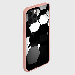 Чехол для iPhone 12 Pro Max Хромированная броня сталь, цвет: 3D-светло-розовый — фото 2