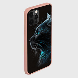 Чехол для iPhone 12 Pro Max Кошечка с голубыми глазами, цвет: 3D-светло-розовый — фото 2
