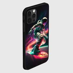 Чехол для iPhone 12 Pro Max Cosmonaut space surfing, цвет: 3D-черный — фото 2
