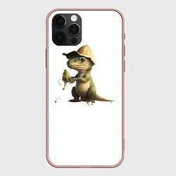 Чехол для iPhone 12 Pro Max Baby T-Rex, цвет: 3D-светло-розовый