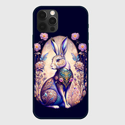 Чехол для iPhone 12 Pro Max Мистический заяц, цвет: 3D-черный
