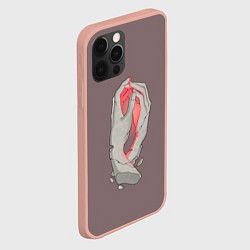 Чехол для iPhone 12 Pro Max Общее начало, цвет: 3D-светло-розовый — фото 2