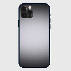 Чехол для iPhone 12 Pro Max Серебристый градиент, цвет: 3D-черный