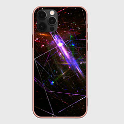 Чехол для iPhone 12 Pro Max Неоновая проекция, цвет: 3D-светло-розовый