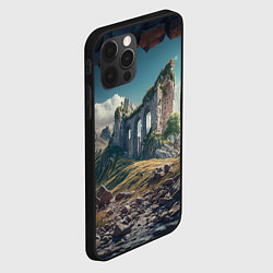 Чехол для iPhone 12 Pro Max Руины от нейросети, цвет: 3D-черный — фото 2
