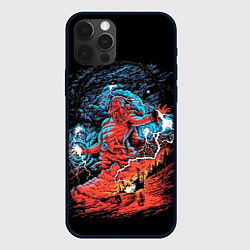 Чехол для iPhone 12 Pro Max Перун бог громовержец, цвет: 3D-черный