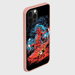 Чехол для iPhone 12 Pro Max Перун бог громовержец, цвет: 3D-светло-розовый — фото 2