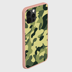Чехол для iPhone 12 Pro Max Лесной камуфляж, цвет: 3D-светло-розовый — фото 2