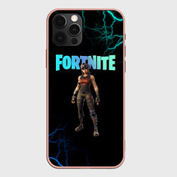 Чехол для iPhone 12 Pro Max Renegade Raider Fortnite, цвет: 3D-светло-розовый