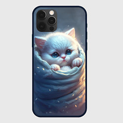 Чехол для iPhone 12 Pro Max Котик в мешке, цвет: 3D-черный