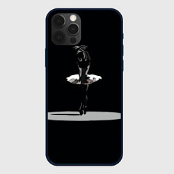 Чехол для iPhone 12 Pro Max Силуэт балерины, цвет: 3D-черный