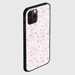 Чехол для iPhone 12 Pro Max Нежные , весенние цветы, цвет: 3D-черный — фото 2