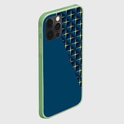 Чехол для iPhone 12 Pro Max Геометрические звёзды, цвет: 3D-салатовый — фото 2