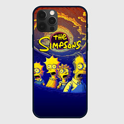 Чехол для iPhone 12 Pro Max Черная дыра и Симпсоны, цвет: 3D-черный