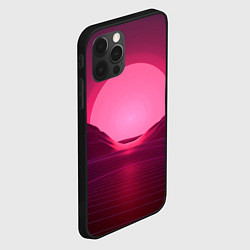Чехол для iPhone 12 Pro Max Неоновый закат, цвет: 3D-черный — фото 2