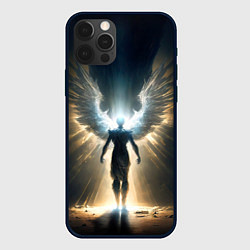 Чехол для iPhone 12 Pro Max Парящий мужчина ангел, цвет: 3D-черный