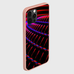 Чехол для iPhone 12 Pro Max Geometry neon texture, цвет: 3D-светло-розовый — фото 2