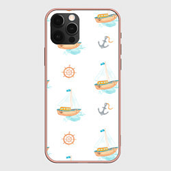 Чехол для iPhone 12 Pro Max Мечты о море, цвет: 3D-светло-розовый