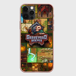 Чехол для iPhone 12 Pro Max Graveyard Keeper геймплей, цвет: 3D-светло-розовый