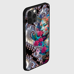 Чехол для iPhone 12 Pro Max Japanese beauty - irezumi, цвет: 3D-черный — фото 2