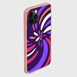 Чехол для iPhone 12 Pro Max Галактика цветов, цвет: 3D-светло-розовый — фото 2