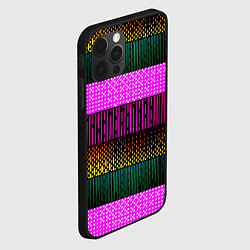 Чехол для iPhone 12 Pro Max Patterned stripes, цвет: 3D-черный — фото 2
