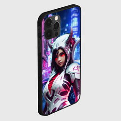 Чехол для iPhone 12 Pro Max Demon Oni - cyberpunk, цвет: 3D-черный — фото 2