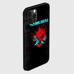 Чехол для iPhone 12 Pro Max Сyberpunk 2077 samurai neon, цвет: 3D-черный — фото 2