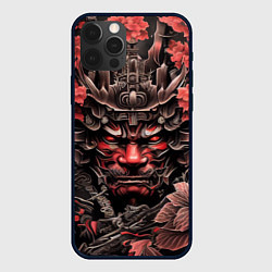 Чехол для iPhone 12 Pro Max Японский демон самурай, цвет: 3D-черный