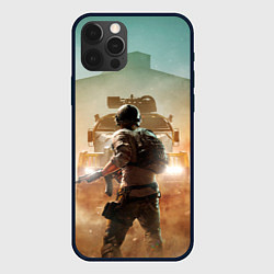 Чехол для iPhone 12 Pro Max PUBG и машина, цвет: 3D-черный