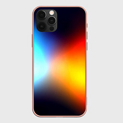 Чехол для iPhone 12 Pro Max Горячий красный градиент, цвет: 3D-светло-розовый