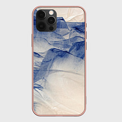 Чехол для iPhone 12 Pro Max Горы скалы в тумане, цвет: 3D-светло-розовый