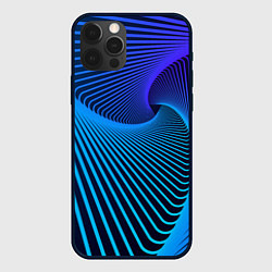Чехол для iPhone 12 Pro Max Неоновая спираль - мода, цвет: 3D-черный
