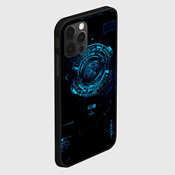 Чехол для iPhone 12 Pro Max Кибер абстракт, цвет: 3D-черный — фото 2