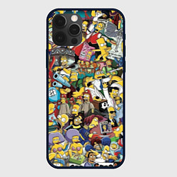 Чехол для iPhone 12 Pro Max Simpsonhistory, цвет: 3D-черный