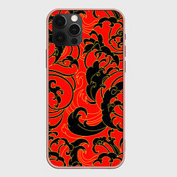 Чехол для iPhone 12 Pro Max Plant tattoo - irezumi, цвет: 3D-светло-розовый