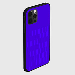 Чехол для iPhone 12 Pro Max Паттерн в стиле модерн синий тусклый, цвет: 3D-черный — фото 2
