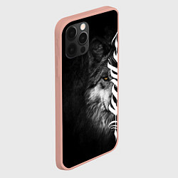 Чехол для iPhone 12 Pro Max Волк с узором, цвет: 3D-светло-розовый — фото 2