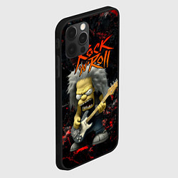 Чехол для iPhone 12 Pro Max Simpsons Rock and roll, цвет: 3D-черный — фото 2