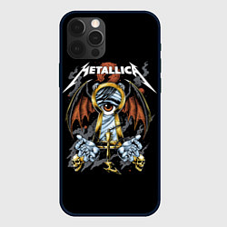 Чехол для iPhone 12 Pro Max Металлика - Metallica, цвет: 3D-черный