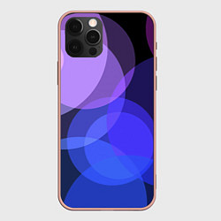 Чехол для iPhone 12 Pro Max Цветные диски, цвет: 3D-светло-розовый