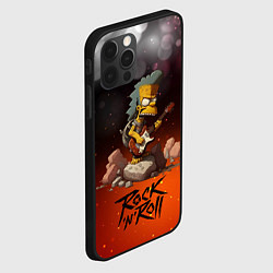 Чехол для iPhone 12 Pro Max Simpsons rock n roll, цвет: 3D-черный — фото 2