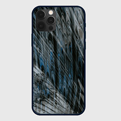 Чехол для iPhone 12 Pro Max Тёмные листы стёкол, цвет: 3D-черный