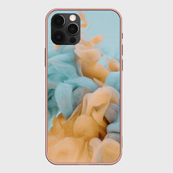 Чехол для iPhone 12 Pro Max Двухцветный дым, цвет: 3D-светло-розовый