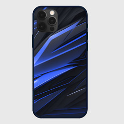 Чехол для iPhone 12 Pro Max Абстракия плит, цвет: 3D-черный